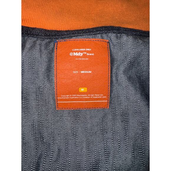 Vintage Mackdaddy MDY Jean Bomber Jacket Y2K 2003 Rare Japanese Collector Mens M - Picture 10 of 12